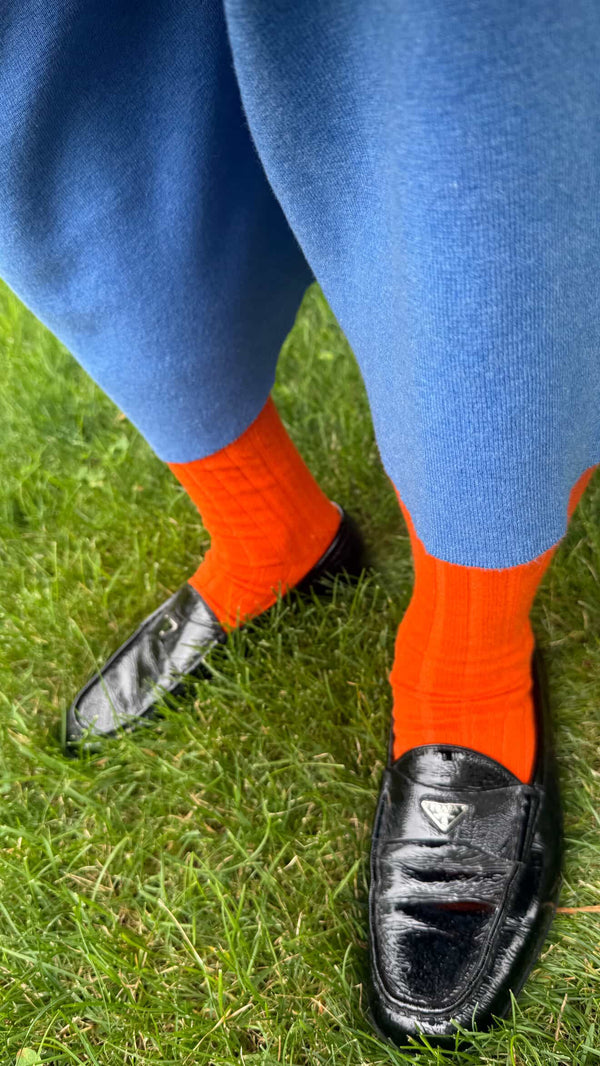 Tall & Ribbed Cashmere Socks