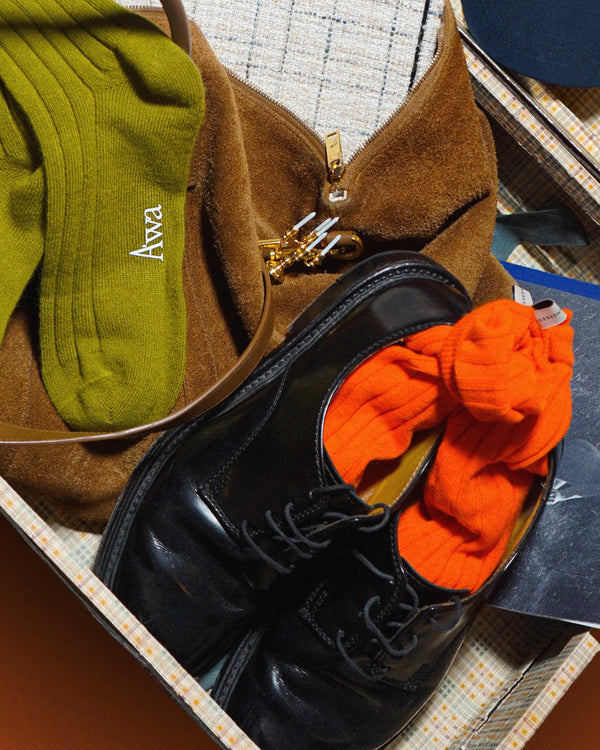 Tall & Ribbed Cashmere Socks