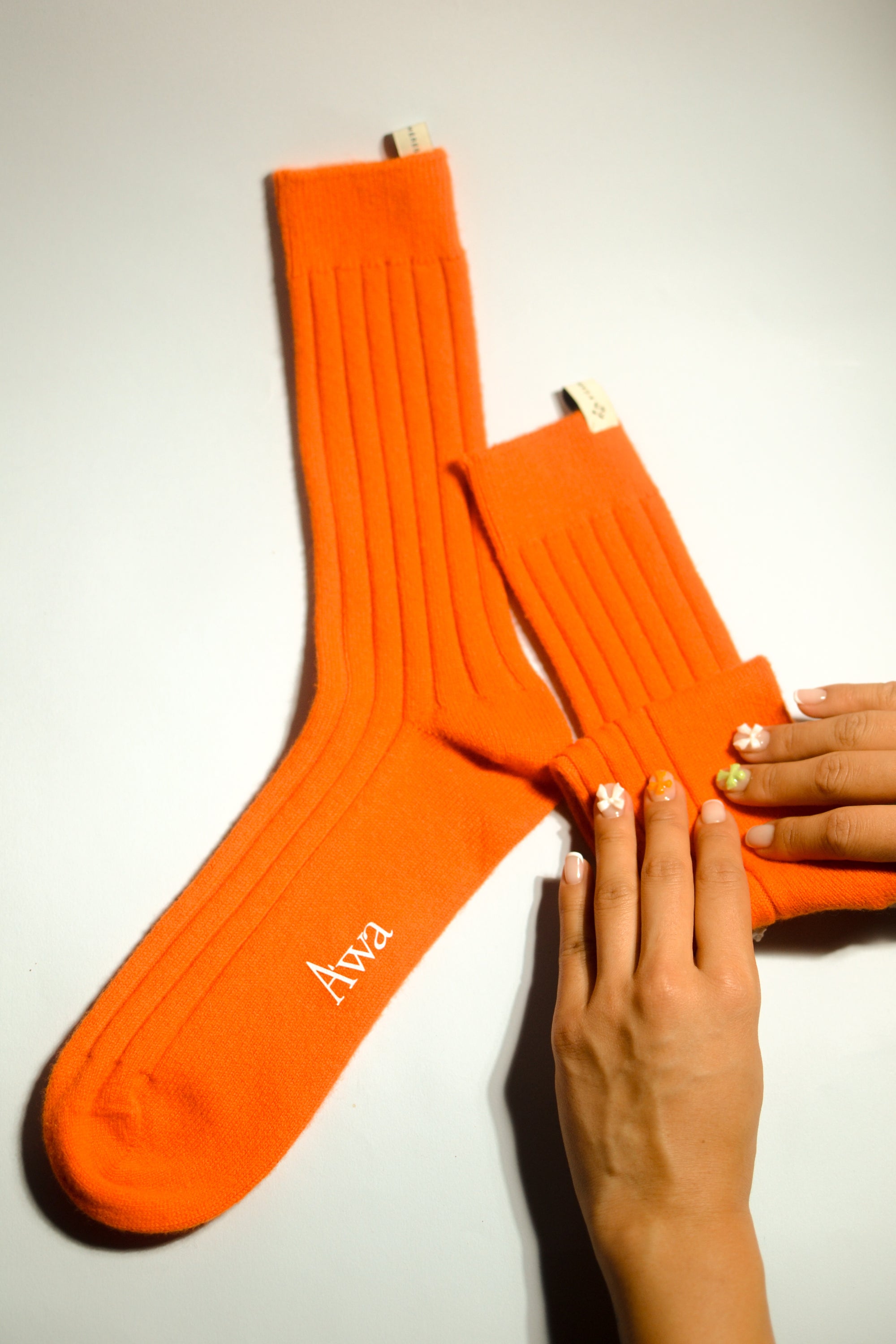 Ribbed Cashmere Socks